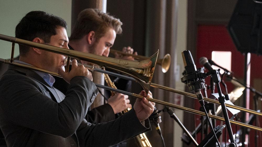 An image of a student horn section